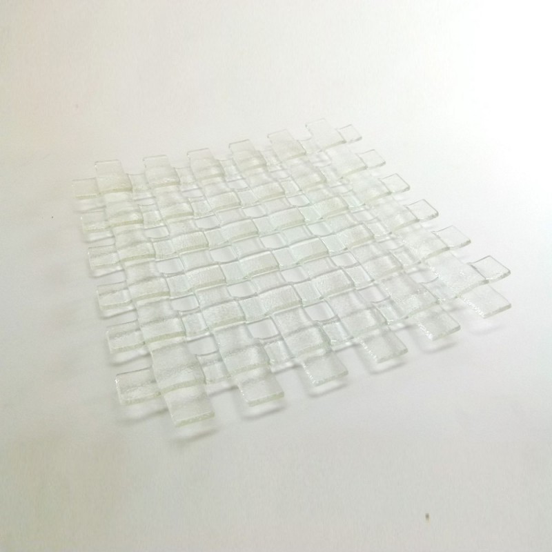 Icon 方形編織玻璃盤 30cm