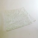 Kew 方形芭蕉葉玻璃盤 50cm