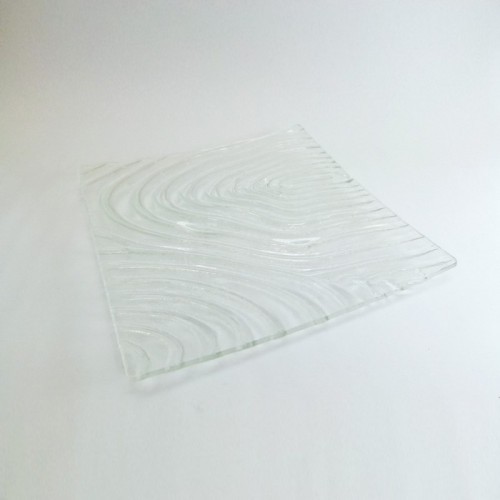 Zen 方形漩渦玻璃盤 50cm