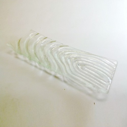 Zen 長形漩渦玻璃盤 40 x 15 cm